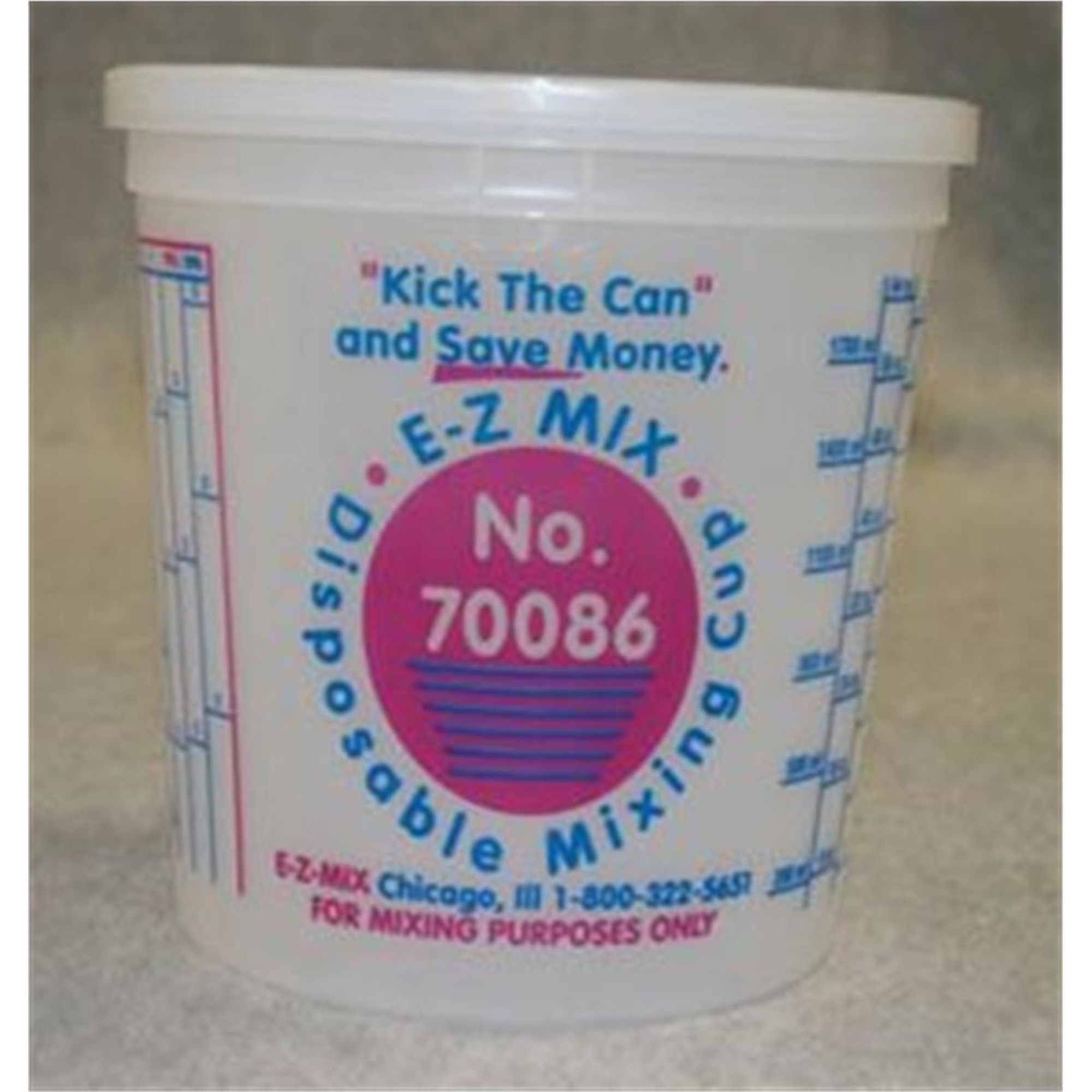 E-Z Mix Disposable Mixing Cups — 2.5 Quart, 25 Pcs, Model# EZX70086